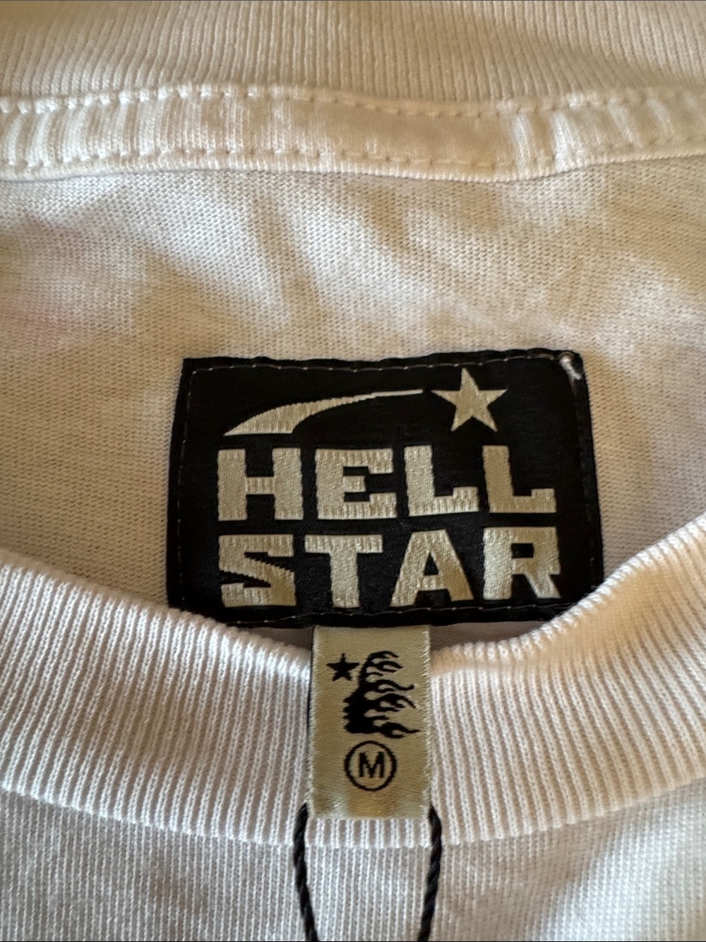 Hellstar 'Breaking News' White Graphic Tee View 3